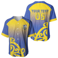 Custom James Cook High School Baseball Jersey Maori Koru Pattern