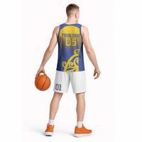 Custom James Cook High School Basketball Jersey Maori Koru Pattern
