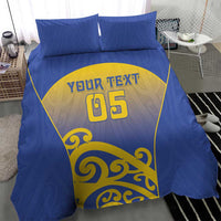Custom James Cook High School Bedding Set Maori Koru Pattern