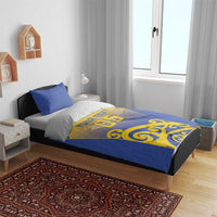 Custom James Cook High School Bedding Set Maori Koru Pattern