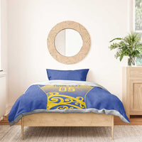 Custom James Cook High School Bedding Set Maori Koru Pattern