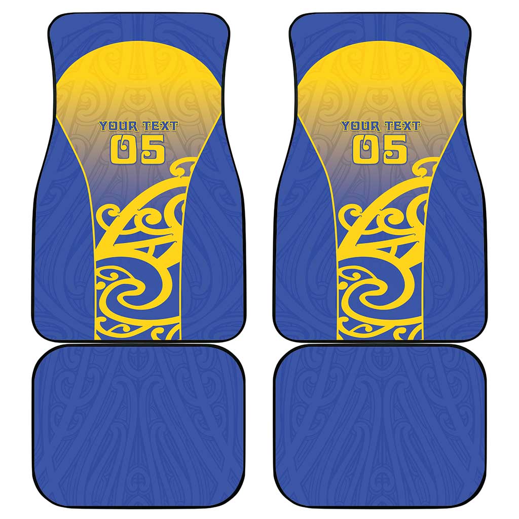 Custom James Cook High School Car Mats Maori Koru Pattern