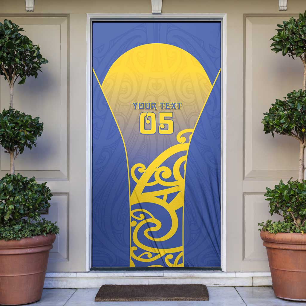 Custom James Cook High School Door Cover Maori Koru Pattern