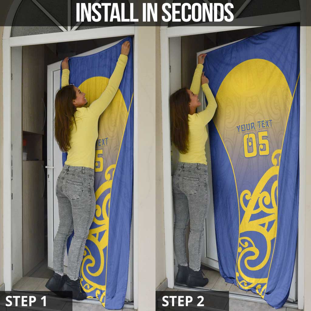 Custom James Cook High School Door Cover Maori Koru Pattern