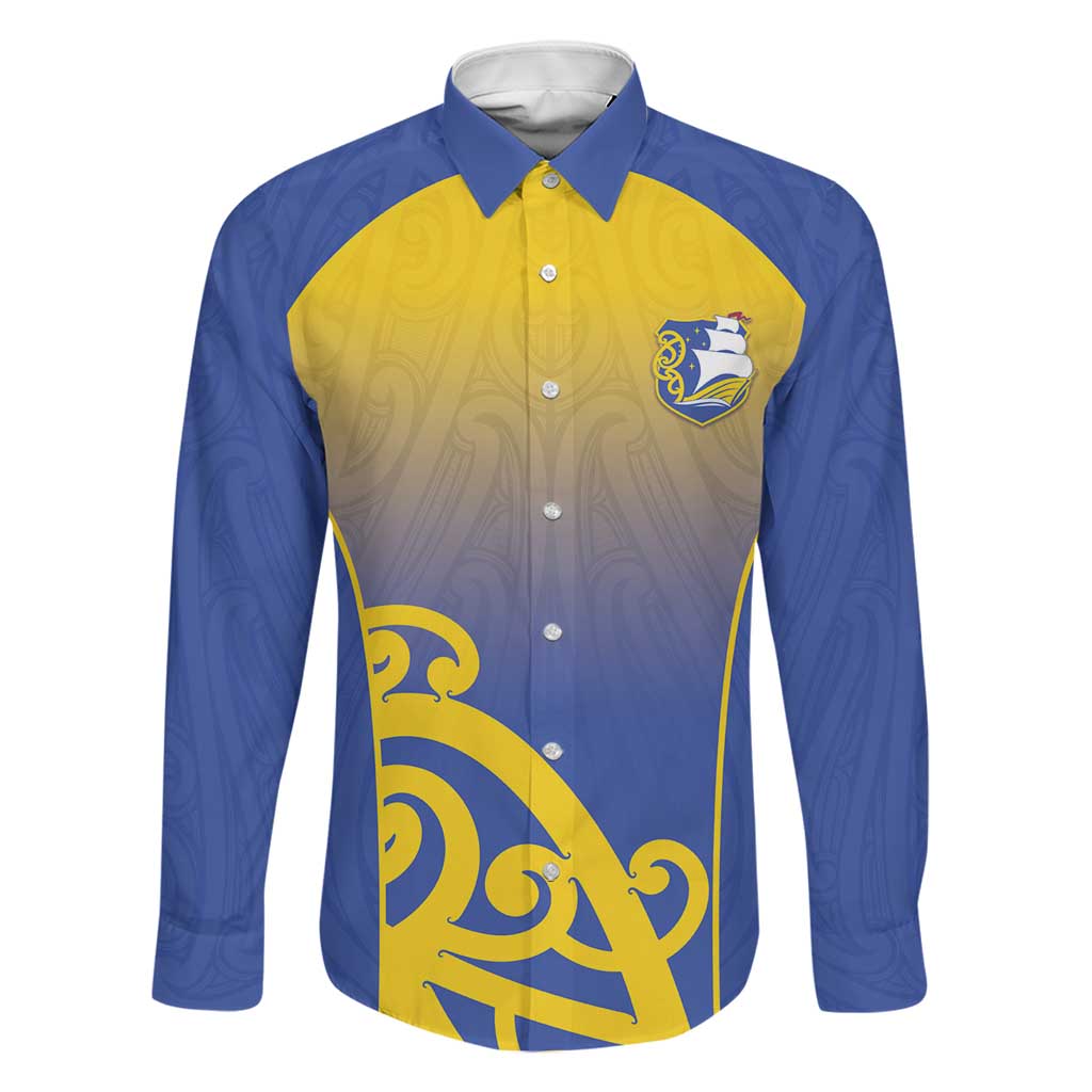 Custom James Cook High School Family Matching Puletasi and Hawaiian Shirt Maori Koru Pattern