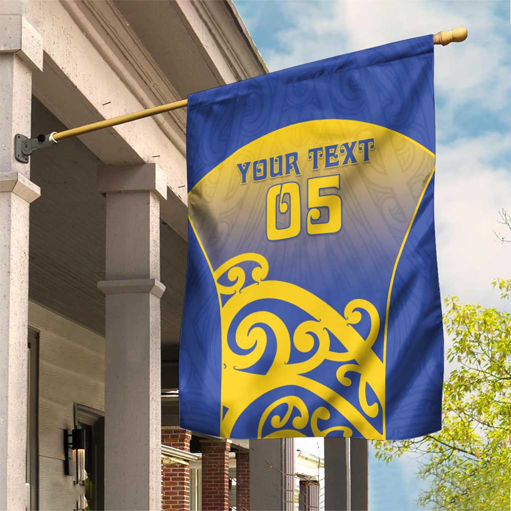 Custom James Cook High School Garden Flag Maori Koru Pattern