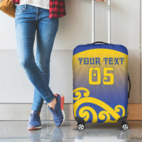 Custom James Cook High School Luggage Cover Maori Koru Pattern