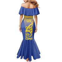 Custom James Cook High School Mermaid Dress Maori Koru Pattern