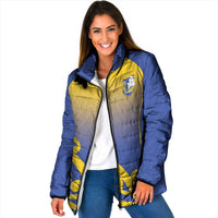 Custom James Cook High School Padded Jacket Maori Koru Pattern