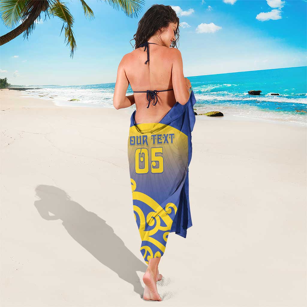 Custom James Cook High School Sarong Maori Koru Pattern
