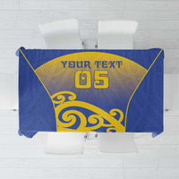 Custom James Cook High School Tablecloth Maori Koru Pattern