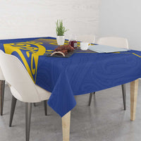 Custom James Cook High School Tablecloth Maori Koru Pattern