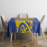 Custom James Cook High School Tablecloth Maori Koru Pattern