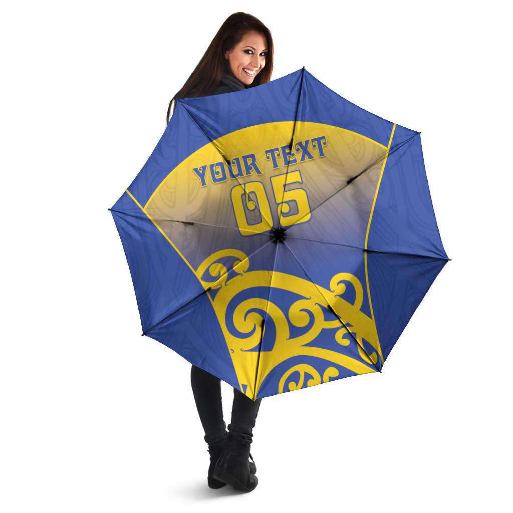 Custom James Cook High School Umbrella Maori Koru Pattern