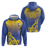 Custom James Cook High School Zip Hoodie Maori Koru Pattern