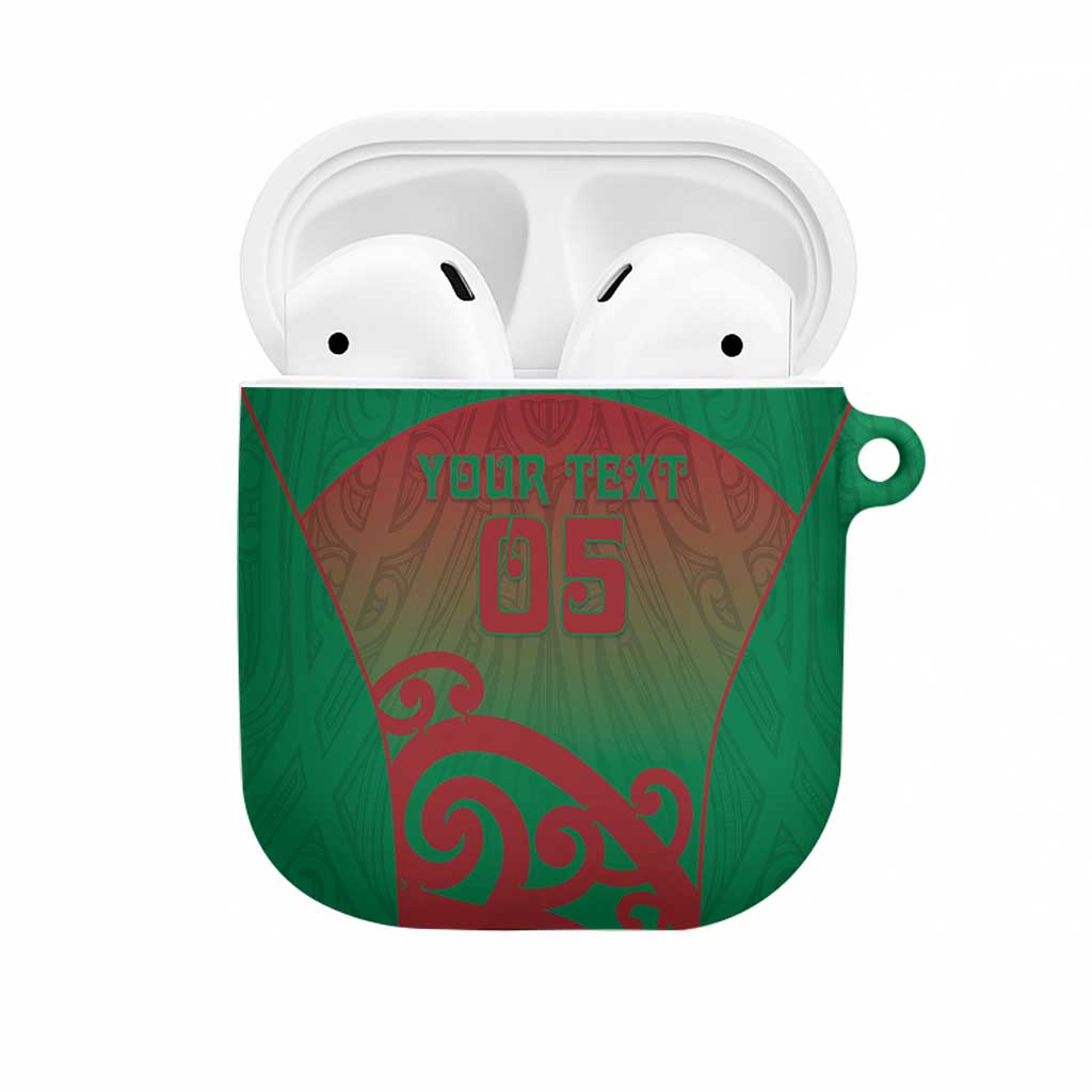 Custom Onehunga High School AirPods Case Maori Koru Pattern