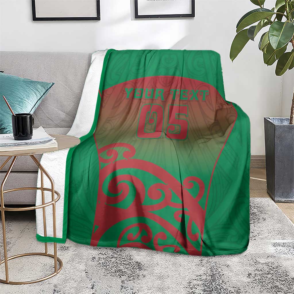Custom Onehunga High School Blanket Maori Koru Pattern