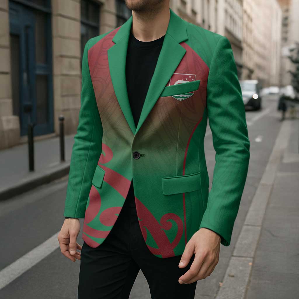 Custom Onehunga High School Blazer Maori Koru Pattern