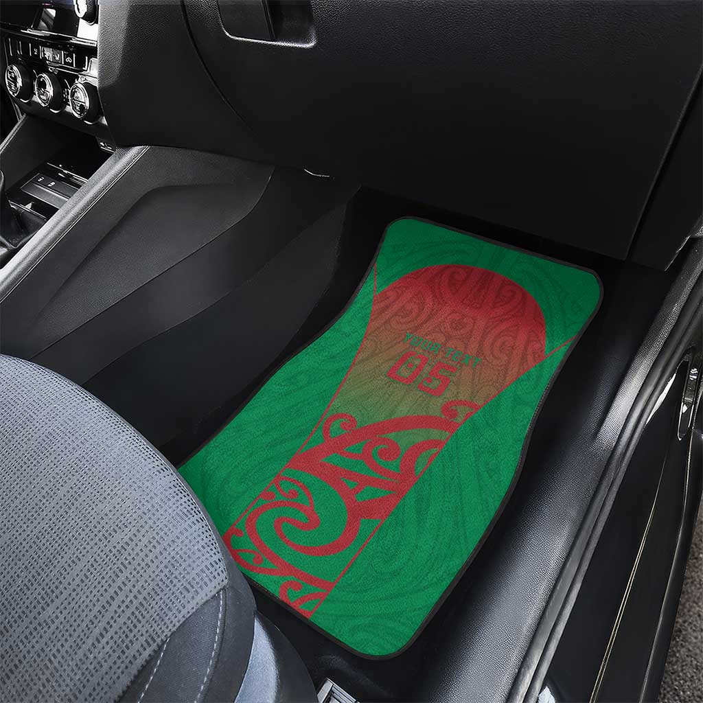 Custom Onehunga High School Car Mats Maori Koru Pattern