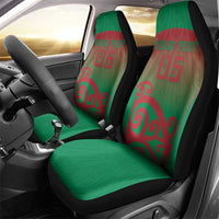 Custom Onehunga High School Car Seat Cover Maori Koru Pattern