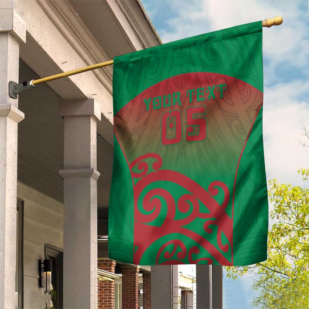 Custom Onehunga High School Garden Flag Maori Koru Pattern