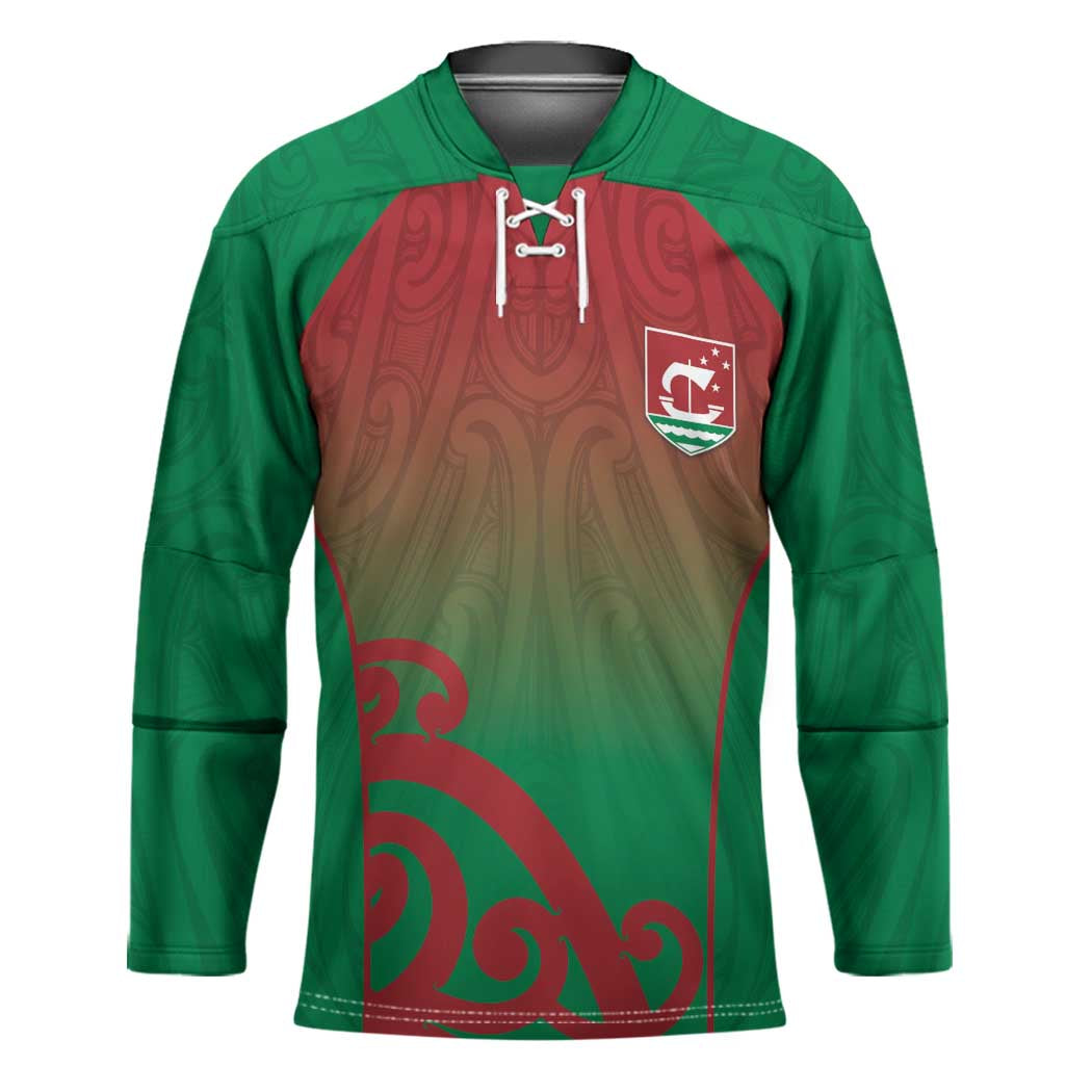 Custom Onehunga High School Hockey Jersey Maori Koru Pattern
