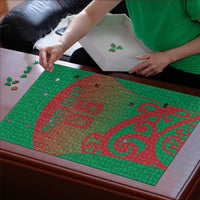 Custom Onehunga High School Puzzle Maori Koru Pattern