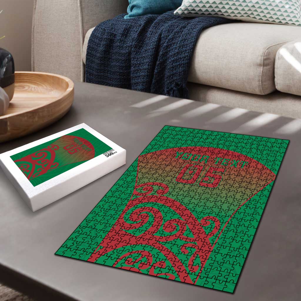 Custom Onehunga High School Puzzle Maori Koru Pattern
