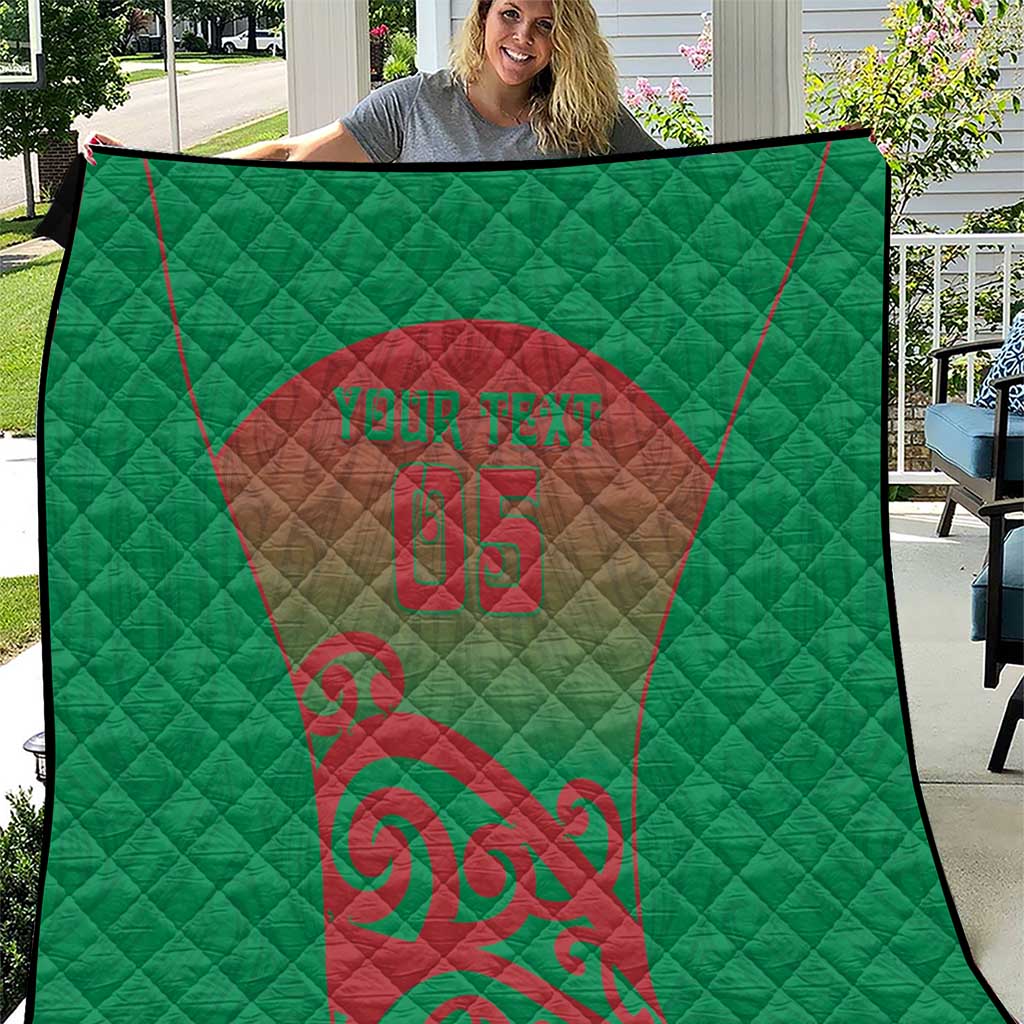 Custom Onehunga High School Quilt Maori Koru Pattern