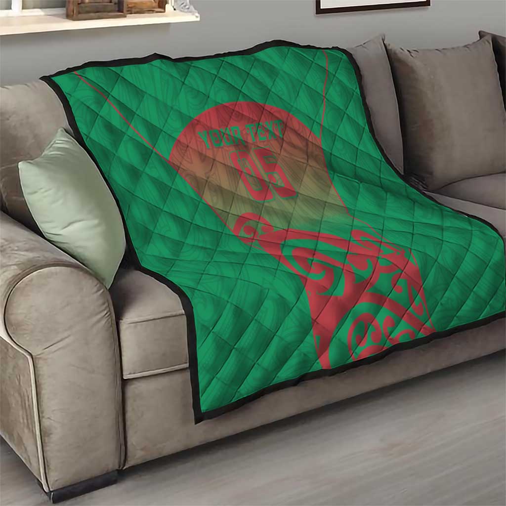 Custom Onehunga High School Quilt Maori Koru Pattern