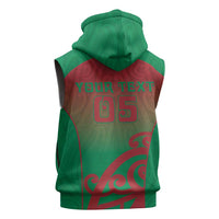 Custom Onehunga High School Sleeveless Hoodie Maori Koru Pattern
