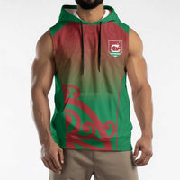 Custom Onehunga High School Sleeveless Hoodie Maori Koru Pattern