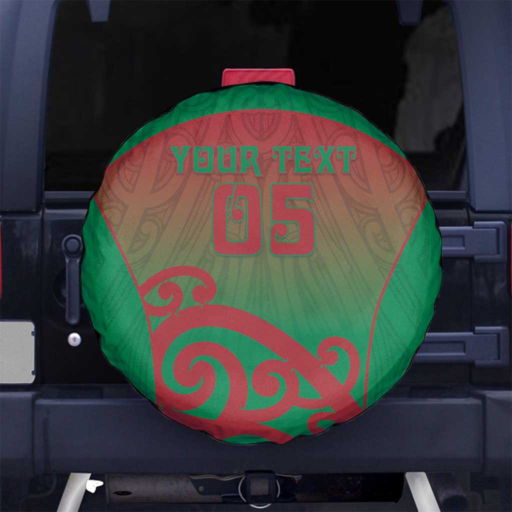 Custom Onehunga High School Spare Tire Cover Maori Koru Pattern