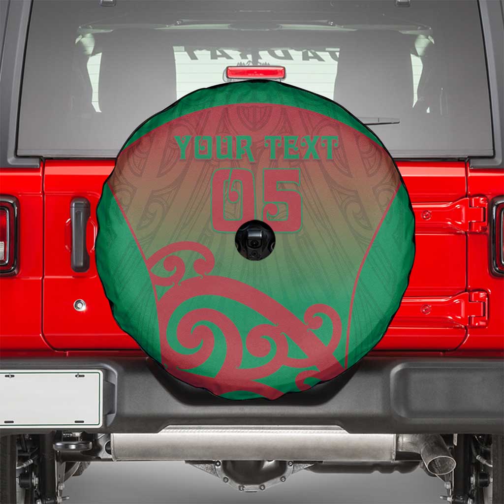 Custom Onehunga High School Spare Tire Cover Maori Koru Pattern