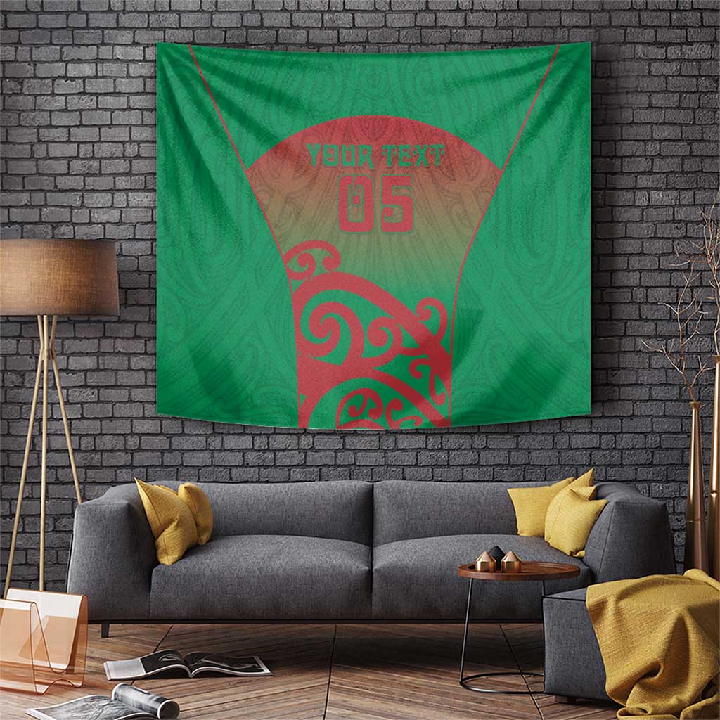 Custom Onehunga High School Tapestry Maori Koru Pattern