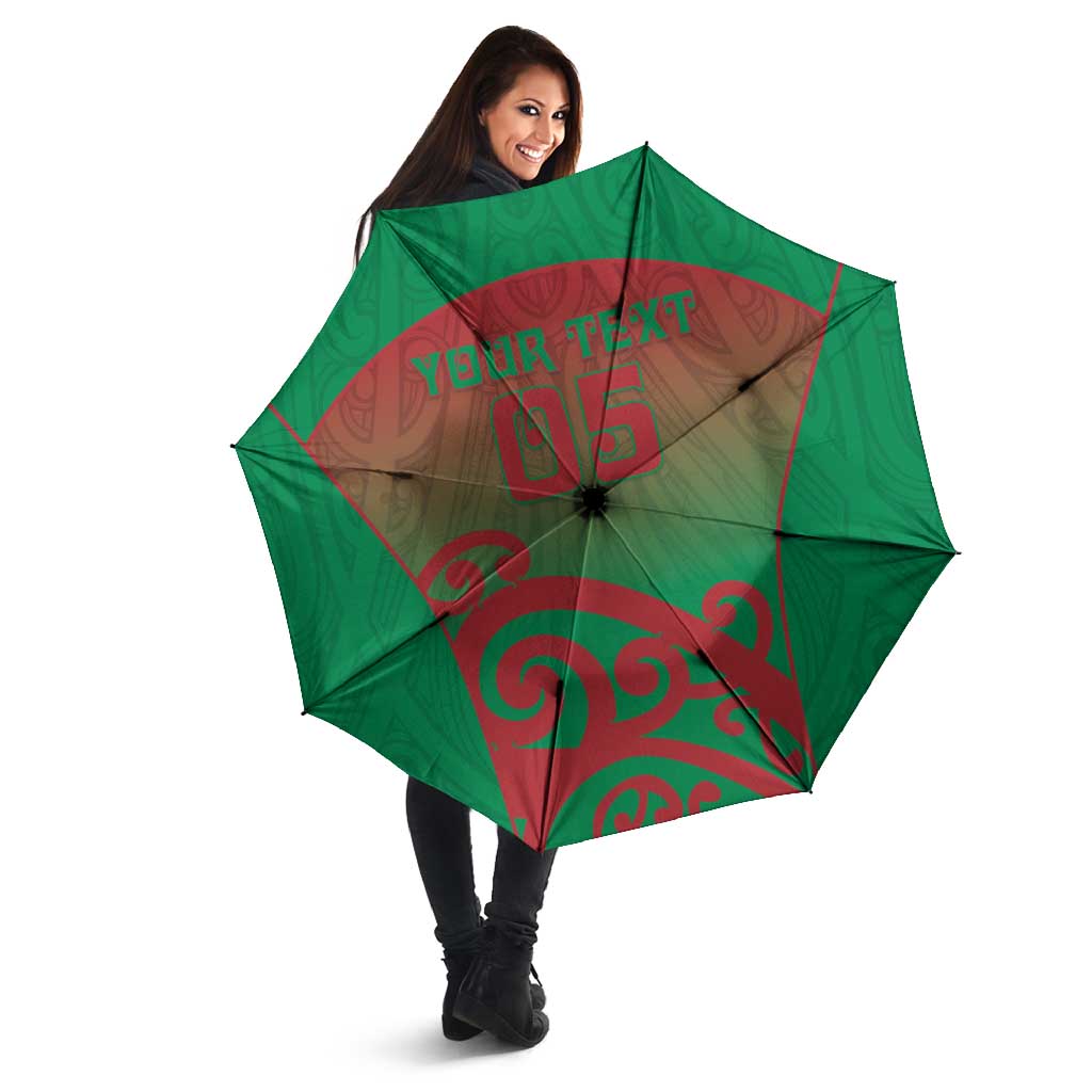 Custom Onehunga High School Umbrella Maori Koru Pattern