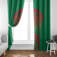 Custom Onehunga High School Window Curtain Maori Koru Pattern