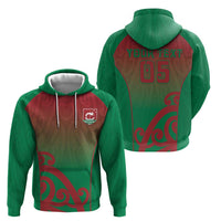 Custom Onehunga High School Zip Hoodie Maori Koru Pattern
