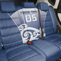 Custom New Zealand Aotea College Back Car Seat Cover Maori Koru Pattern