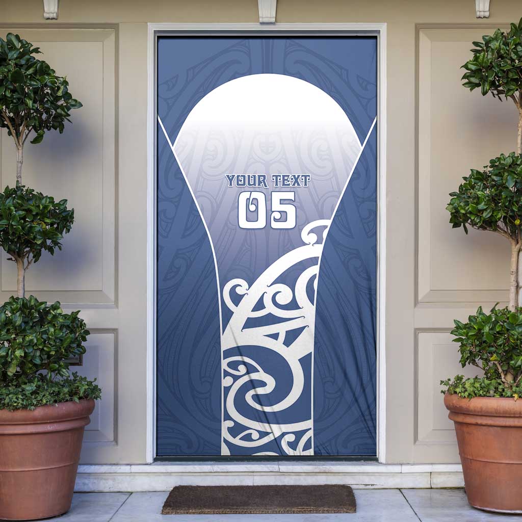 Custom New Zealand Aotea College Door Cover Maori Koru Pattern