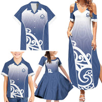 Custom New Zealand Aotea College Family Matching Summer Maxi Dress and Hawaiian Shirt Maori Koru Pattern LT05 - Polynesian Pride
