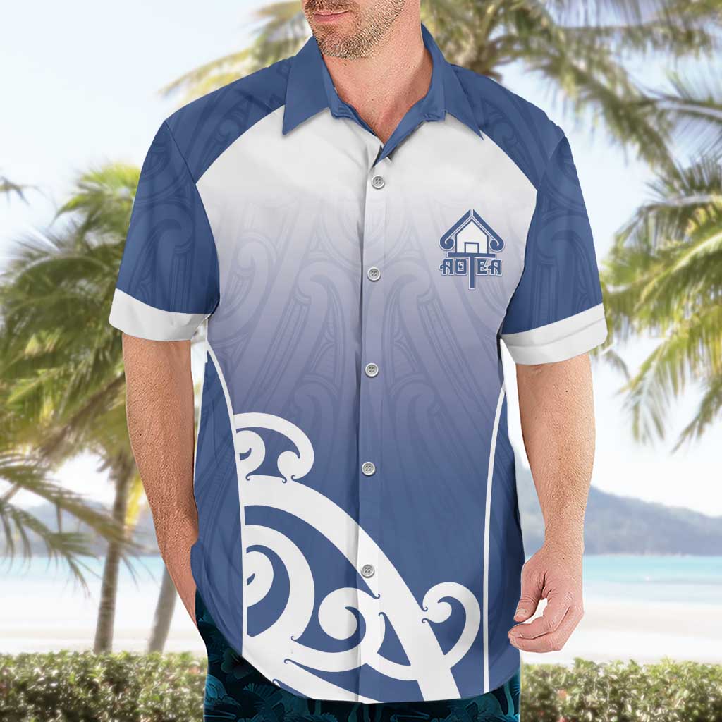 Custom New Zealand Aotea College Hawaiian Shirt Maori Koru Pattern