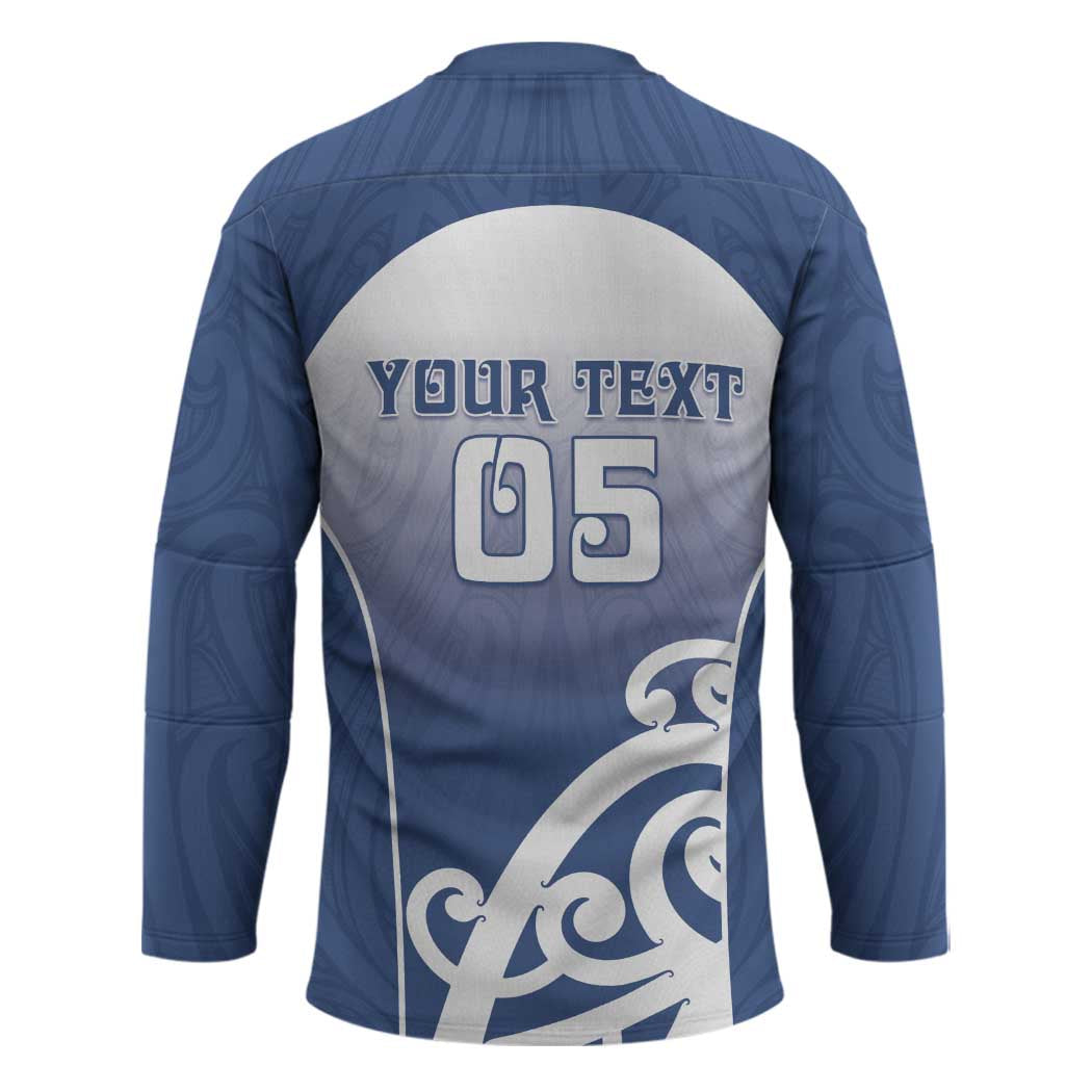 Custom New Zealand Aotea College Hockey Jersey Maori Koru Pattern