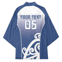 Custom New Zealand Aotea College Kimono Maori Koru Pattern