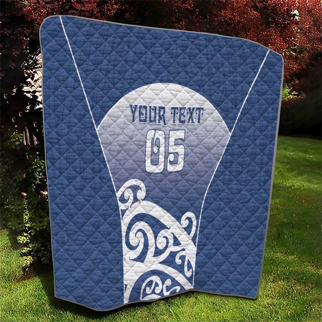 Custom New Zealand Aotea College Quilt Maori Koru Pattern