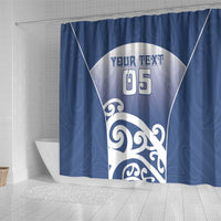 Custom New Zealand Aotea College Shower Curtain Maori Koru Pattern