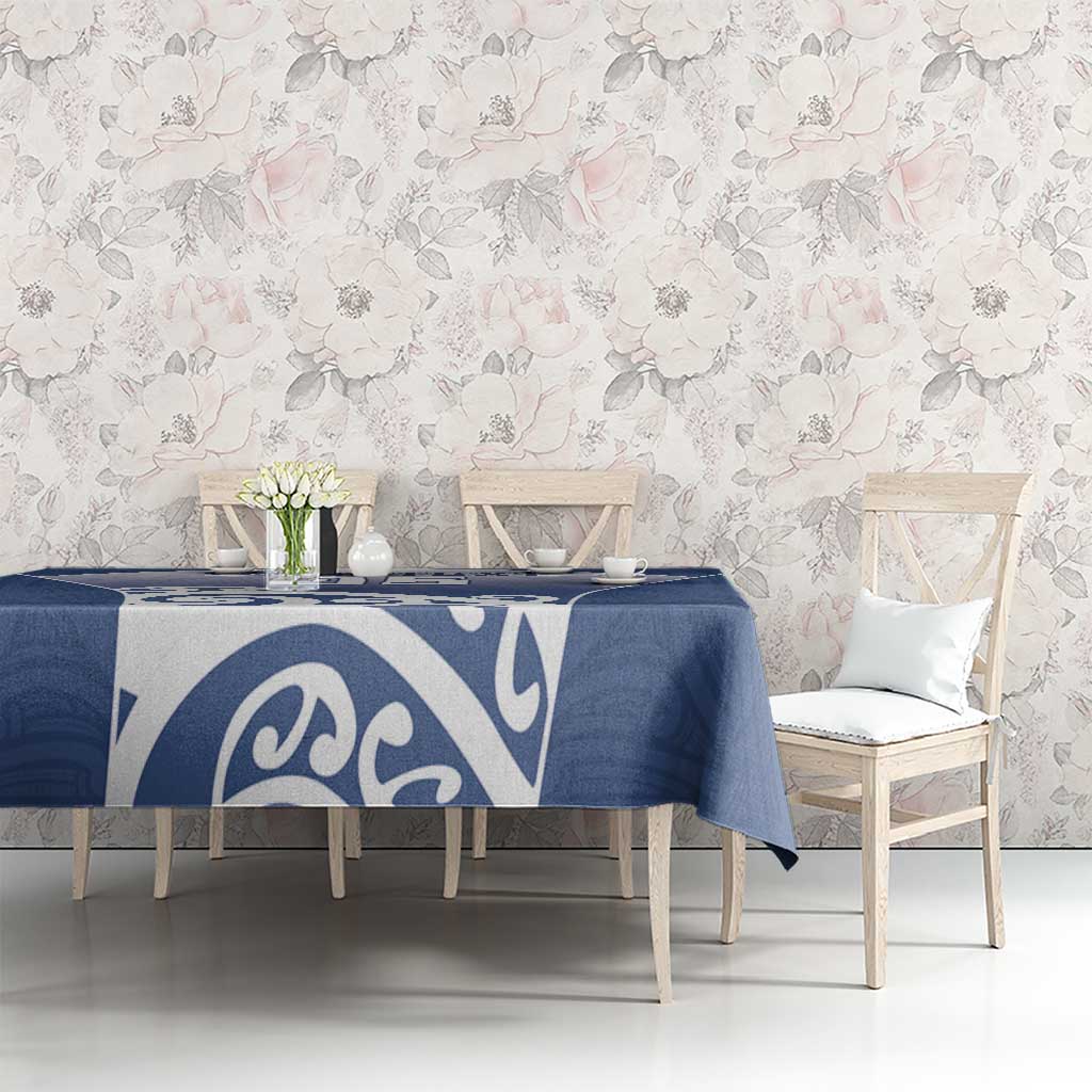 Custom New Zealand Aotea College Tablecloth Maori Koru Pattern