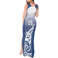 Custom New Zealand Aotea College Tank Maxi Dress Maori Koru Pattern