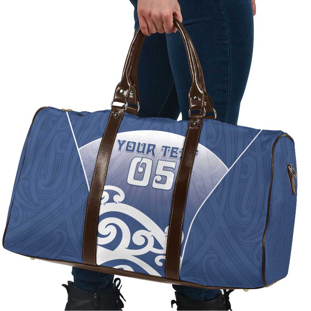 Custom New Zealand Aotea College Travel Bag Maori Koru Pattern