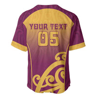 Custom Waiuku College Baseball Jersey Maori Koru Pattern